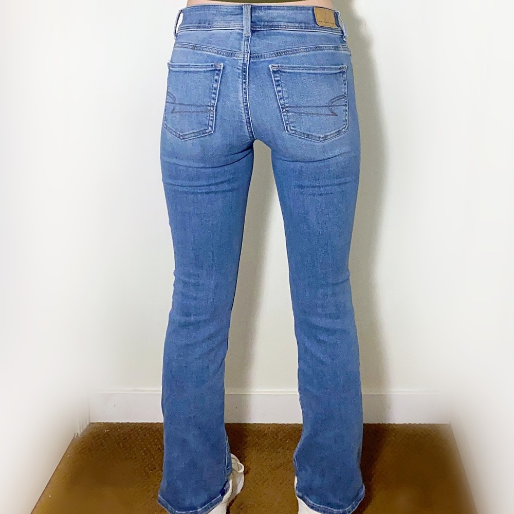 American Eagle Stretch Kick-boot Jeans Light Blue - Picture 3 of 6